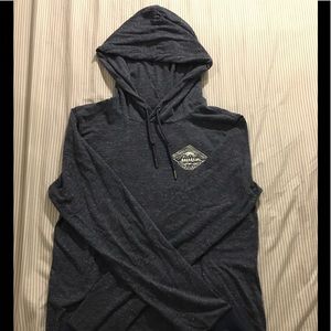 Long-Sleeve, (Pocketed) White and Blue Aeropostale